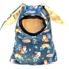 Kepurė - šalmukas su ausytėm 2-5m